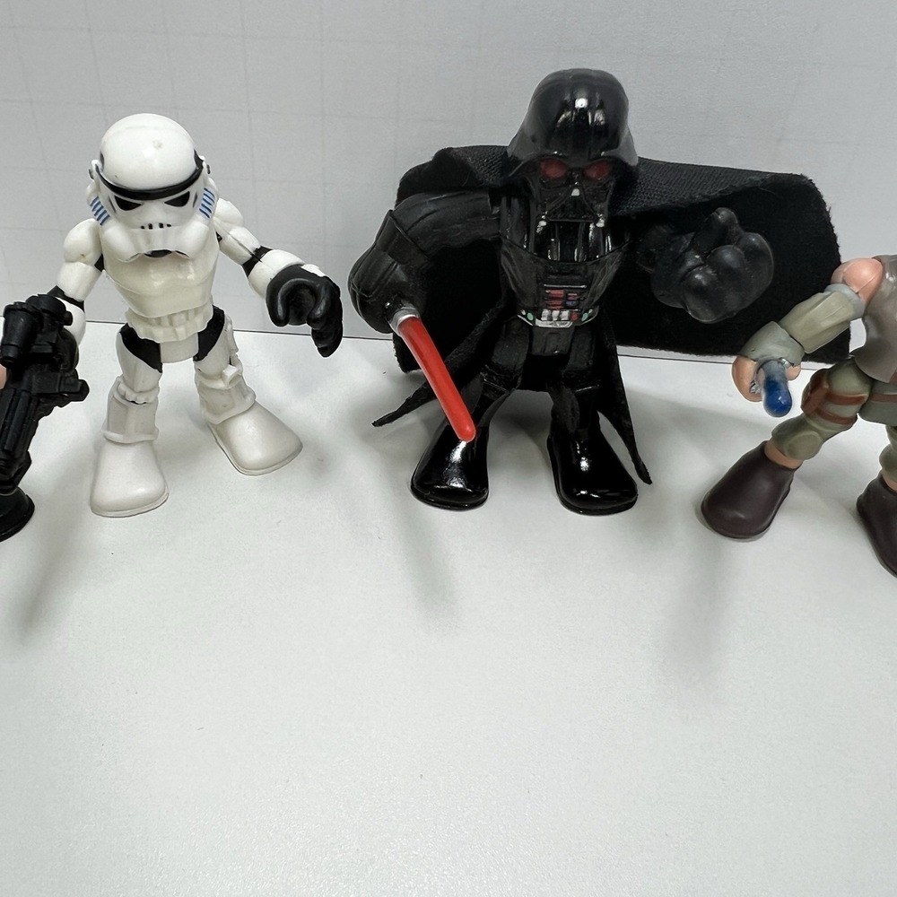 Star Wars Galactic Heroes Figure Lot Darth Vader‎ Luke Rey Stormtrooper Grievous - Picture 3 of 13